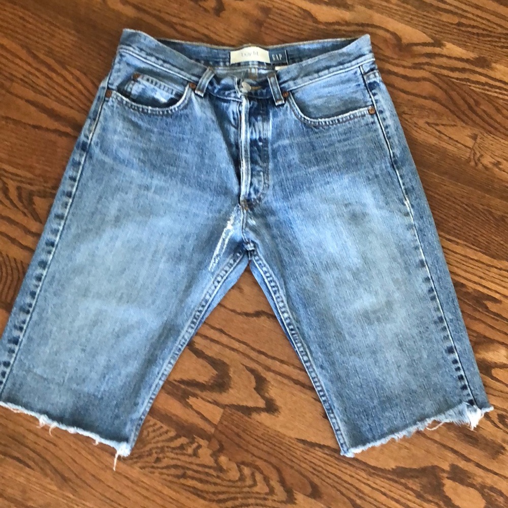 Vintage Gap Distressed Boy Fit Bermuda Shorts - FINAL SALE